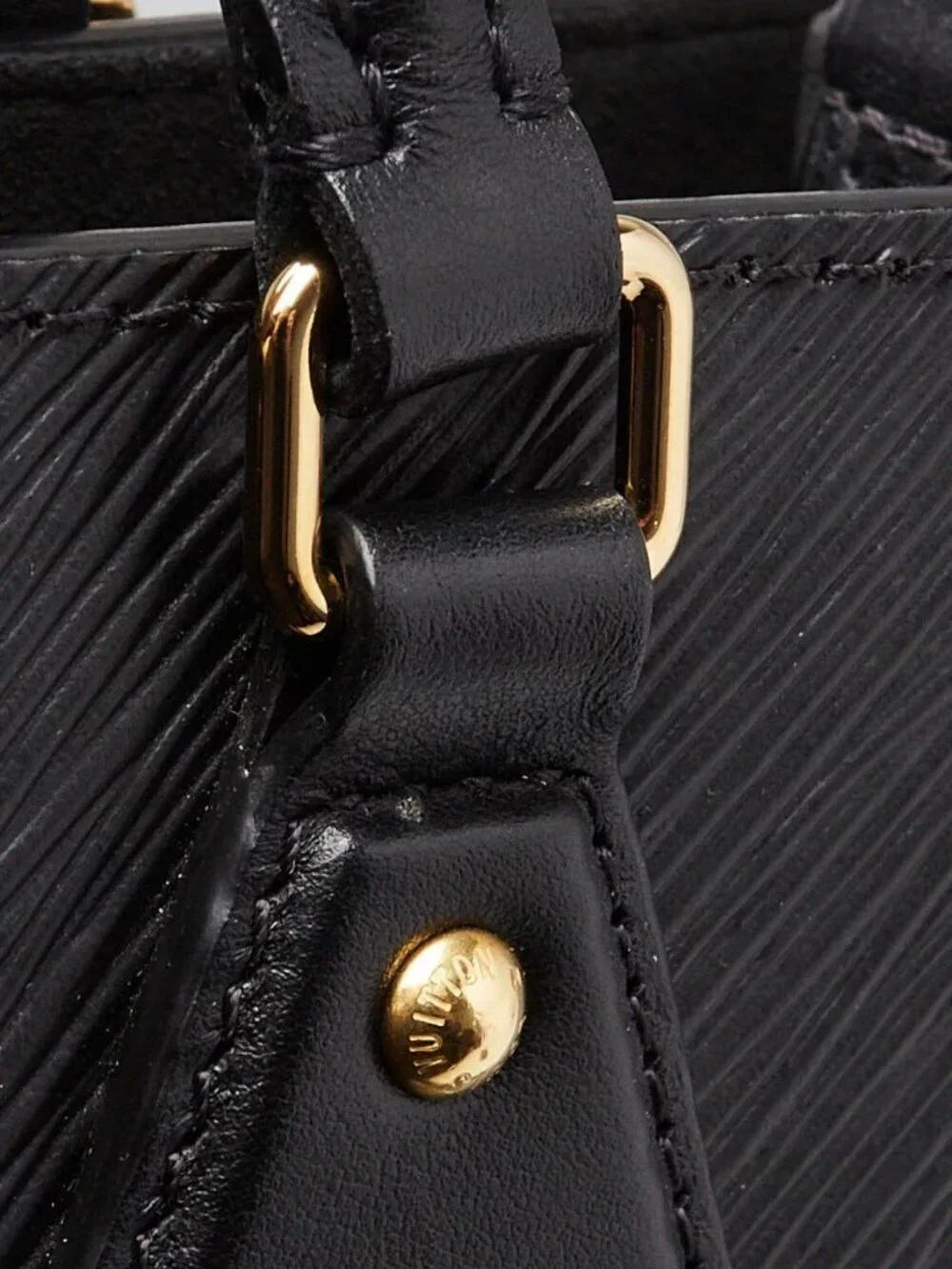 Louis Vuitton Black Epi Leather Sac Plat PM Bag